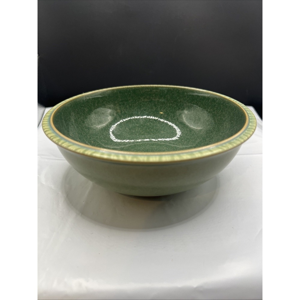 Denby Calm Soup Cereal Bowls 18cm  7 Inch Green England
